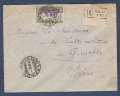 Lettre  Recommandée  De TUNIS RP  CHARGEMENTS IV  1923 - Briefe U. Dokumente