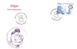 Island Iceland 2004 Centenary Of The Women's Association "The Ring", Mi 1069, FDC - FDC