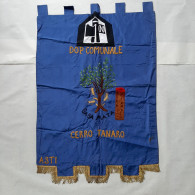 Bandiera Stendardo OND - Cerro Tanaro Asti Dim. 72x93 Cm. Gaba Mata Ben Conservata - Vlaggen