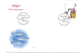 Island Iceland 2004 Centenary Of Salt Herring Industry,  Salting The Herrings Mi 1068, FDC - FDC