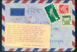 1970, Postkriegsbrief Mit Aufkleber Vom PA Hannover - Autres & Non Classés