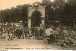 41. CPA - MER -  Comice Agricole De Mer - Aout 1909 - Stand D'exposition De Machines Agricoles - - Mer