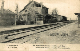 ROSIERES INTERIEUR DE LA GARE - Rosieres En Santerre