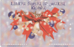 Lithuania, LTU-C63, I Wish You Bright Christmas, 2 Scans. - Lithuania