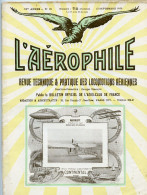 L'aérophile.Revue Tecnique & Pratique Locomotions Aériennes.1911.publie Le Bulletin Officiel De L'Aéro-Club De France. - Français