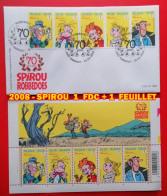 2008 - SPIROU  1  FDC + 1  FEUILLET - 2001-2010