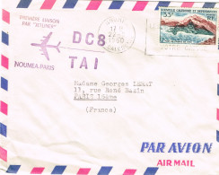 NOUVELLE CALEDONIE NEW CALEDONIA FFC PREMIER VOL Liaison Jetliner Noumea Paris France 22/09/1960 Flamme Legere BE - Briefe U. Dokumente