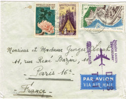 NOUVELLE CALEDONIE NEW CALEDONIA FFC PREMIER VOL Liaison Jetliner Noumea Paris France 22/09/1960 BE - Cartas & Documentos