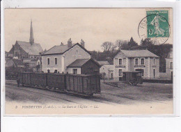 FONDETTES: La Gare Et L'église - Très Bon état - Fondettes