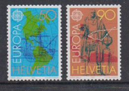 Europa Cept 1992 Switzerland 2v ** Mnh (59601) - 1992