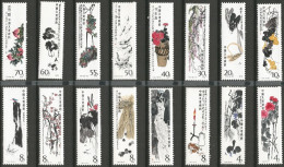 PR China 1979/80 Selection MNH ** Issues Qi Baishi Monk Jian Zhen Great Wall Taiwan Scenery + Camellia F60 - Collezioni & Lotti