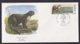 Argentinien Fauna Tiere Wiesel Otter Schöner Künstler Brief - Covers & Documents