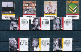 TIMBRE  ZEGEL STAMP  BELGIQUE THIS IS BELGIUM  LIVRE ET LITTERATURE 3970-79  XX - 2013-... Roi Philippe