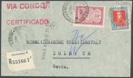 ZEPPELINPOST 248I BRIEF, 1934, 1. Südamerikafahrt, Argentinische Post, Argentinien-Europa, Einschreibbrief, Feinst (zwei - Luft- Und Zeppelinpost