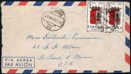 Granada - Edi O 1410(2) - Mat "Granada 28/05/62" A USA - Covers & Documents