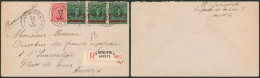 Affranch. Mixte - N°138 Et 184 X3 Sur Lettre En Recommandé De Antwerpen / Anvers (1921) > Anvers / Olympiade. - Brieven En Documenten