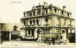 3569 - Vosges -  FRAIZE  :  LE GRAND HOTEL (disparu ?)  Et ATTELAGE D'HOMME     - Circulée  En 1915 - Fraize