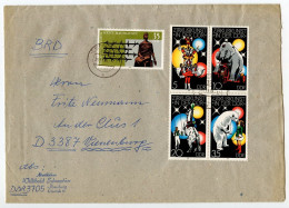 Germany, East 1978 Cover; Ilsenburg To Vienenburg; Stamps - Circus, Se-tenet Block Of 4 & Mauthausen Memorial - Briefe U. Dokumente