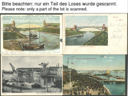 DEUTSCHLAND ETC. KIEL, Ca. 1897-1940, Sammlung Von 80 Verschiedenen Ansichtskarten, Dabei 10 Farbige Lithografien, Inter - Autres & Non Classés