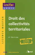 Droit Des Collectivités Territoriales (2011) De Nadine Dantonel-Cor - Recht