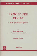 Procédure Civile : Droit Judiciaire Prive (1975) De Jean Larguier - Recht