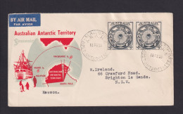 1955 - 2x 3 1/2 P. Auf Brief Ab MAWSON Nach NSW - Otros & Sin Clasificación