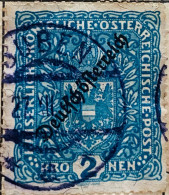 Autriche-1918-19-SC 196c - Armoiries - Used Stamps