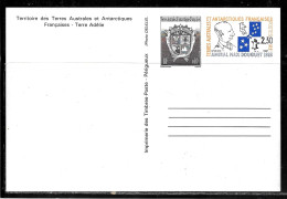 C447 - T.A.A.F - ENTIER NEUFN° 2 CP - Postal Stationery
