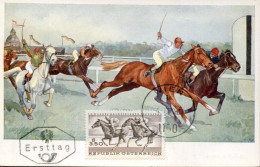 X0160 Austria, Maximum 1968 100 Years Of Horse Racing In Vienna - Maximumkarten (MC)