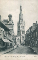 NOTTS - NEWARK - CHURCH AND KIRKGATE 1906 Nm326 - Other & Unclassified