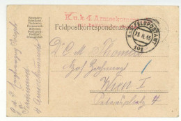 Joseph Ferdinand Erzherzog V Österreich Toskana (1872-1942) Autograph Erster Weltkrieg 1915 Feldpostkarte - Político Y Militar