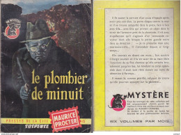 C1 Maurice PROCTER Le PLOMBIER DE MINUIT 1959 EO Un Mystere MARTINEAU Manchester PORT INCLUS France - Presses De La Cité