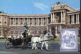 X0163 Austria, Maximum 1981 Hofburg Congress Center, Vienna,with Equestrian Statu Prinz Eugen Savoy - Cartes-Maximum (CM)