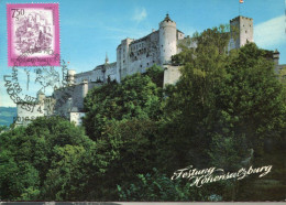 X0165 Austria, Maximum 1977 Castle Fortress Hohensalzburg, Salzburg,  Architecture - Cartes-Maximum (CM)