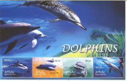 Maldives MNH Minisheet - Delfine