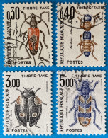 France 1983 : Insectes, Coléoptères N° 109 à 112 Oblitéré - 1960-.... Afgestempeld