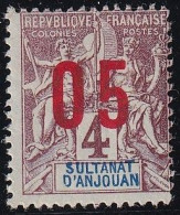 Anjouan N°21A - Variété Chiffres Espacés - Neufs Sans Gomme - TB - Unused Stamps