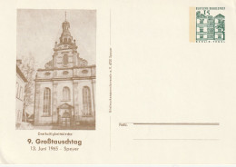 H 440) BRD Privat-GSK 9. Großtauschtag 1965 Speyer: Abb. Dreifaltigkeits-Kirche - Privatpostkarten - Ungebraucht