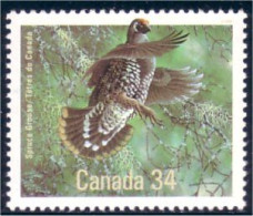 Canada Spruce Grouse Tetras Coq De Bruyere MNH ** Neuf SC (C10-98b) - Perdrix, Cailles