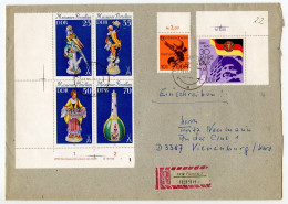 Germany, East 1979 Registered Cover; Premnitz To Vienenburg; DDR 30th Anniversary, Meissen Porcelain & Vietnam Stamps - Storia Postale