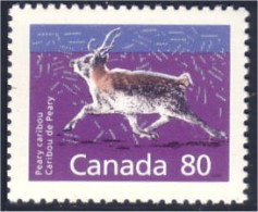 Canada Caribou Peary Perf 12.5 X 13 MNH ** Neuf SC (C11-80ad) - Variétés Et Curiosités