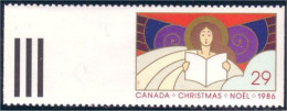 Canada Ange Angel Noel Christmas 1986 29c Perf 12.5 Horiz MNH ** Neuf SC (C11-16ba) - Unused Stamps