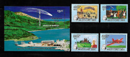 Antigua Surch. Barbuda Mail Série Complète+Bloc Halley Espace ** - Autres & Non Classés