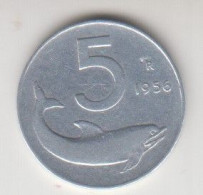 Repubblica Italiana - Lire 5 - 1956 BB Rara - 5 Liras