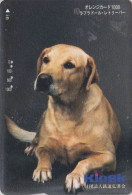 Carte Orange JAPON - Série KIOSK - ANIMAL - CHIEN LABRADOR - GOLDEN RETRIEVER DOG - JAPAN Prepaid JR Card - 1248 - Hunde
