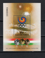 Hungary 1988 Olympic Games Seoul, S/s MNH - Ete 1988: Séoul