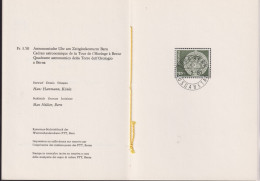 1980 Schweiz PTT Faltblatt Nr.173, ET ° Mi:CH 1169, Zum:CH 613,  Astronomische Uhr, Bern - Brieven En Documenten