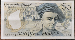 Billet 50 Francs QUENTIN DE LA TOUR 1989 France F.55 - 50 F 1976-1992 ''Quentin De La Tour''