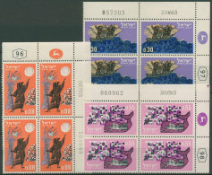 Israel 1963 Jüdische Festtage Buch Jona 287/89 Plattenblock Postfrisch (C61542) - Unused Stamps (without Tabs)