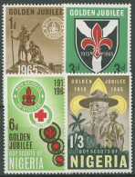 Nigeria 1965 50 Jahre Pfadfinderbewegung 160/63 A Postfrisch - Nigeria (1961-...)